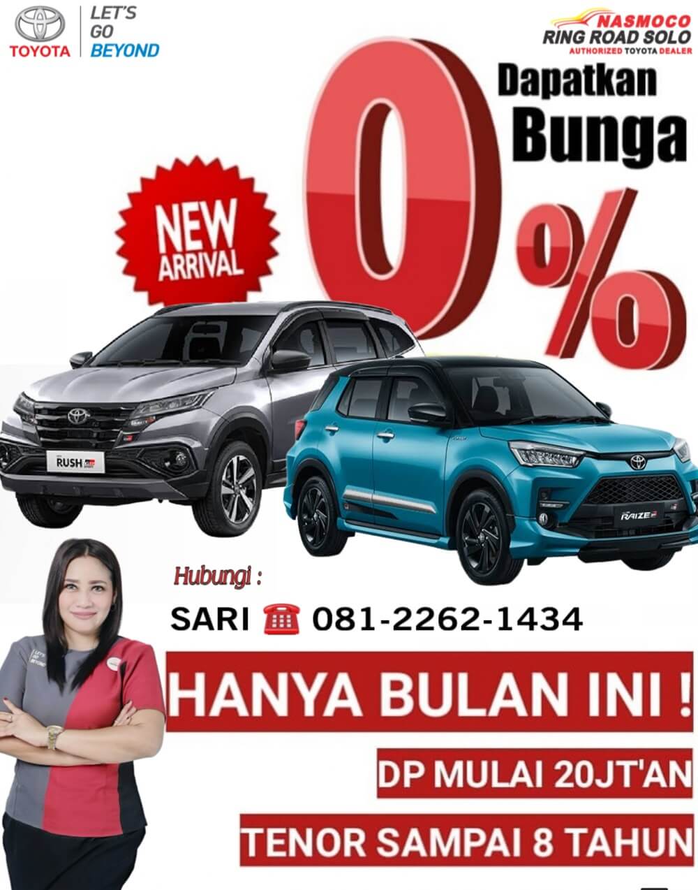 Promo Spesial Bulan Ini Beli Mobil Bunga 0% Di Toyota Solo
